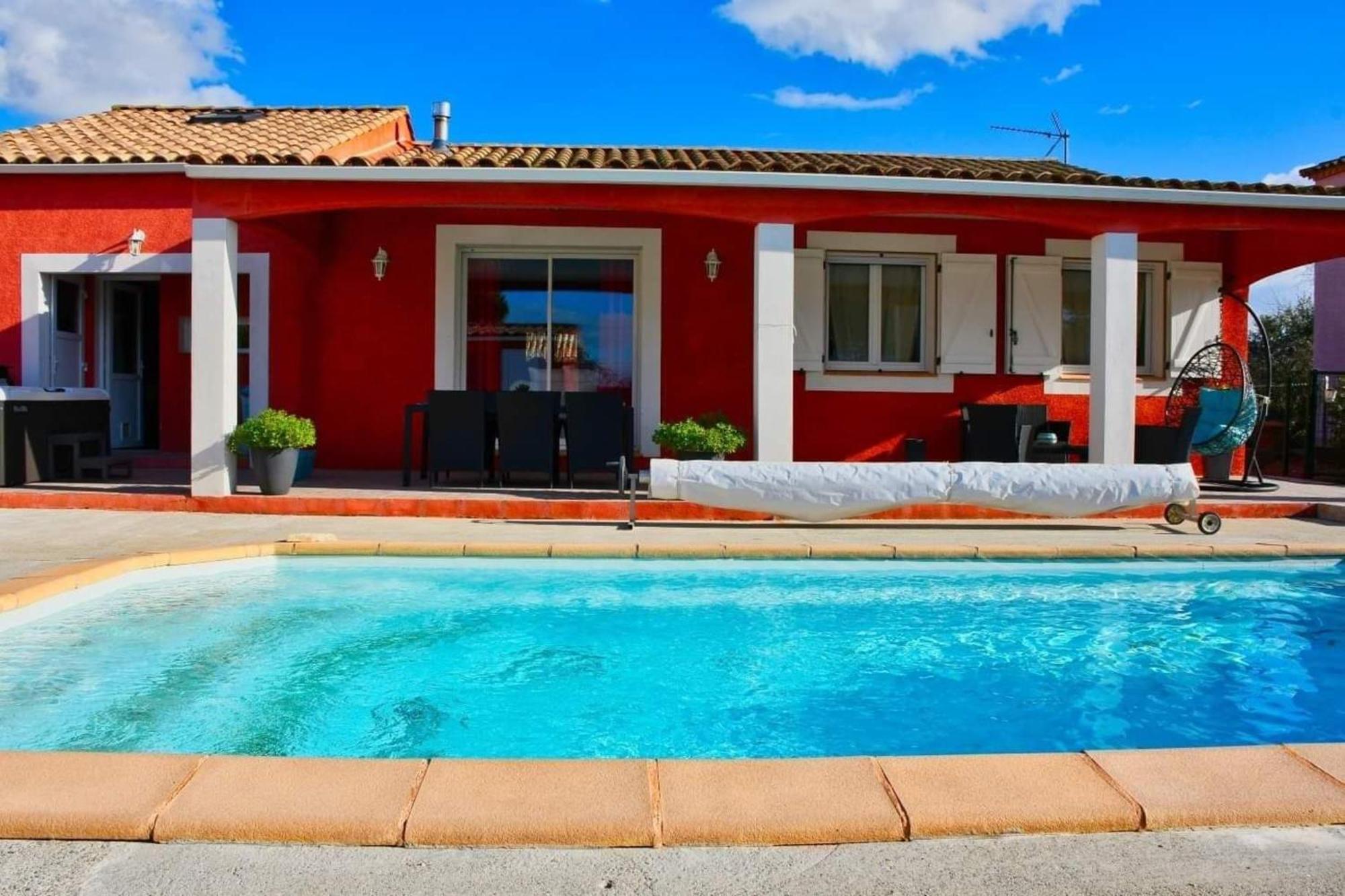 Villa Elegante A Carcassonne Avec Jardin Et Jacuzzi מראה חיצוני תמונה